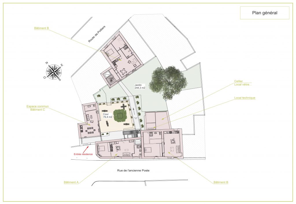 Résidence Tilia - Plan général de la résidence